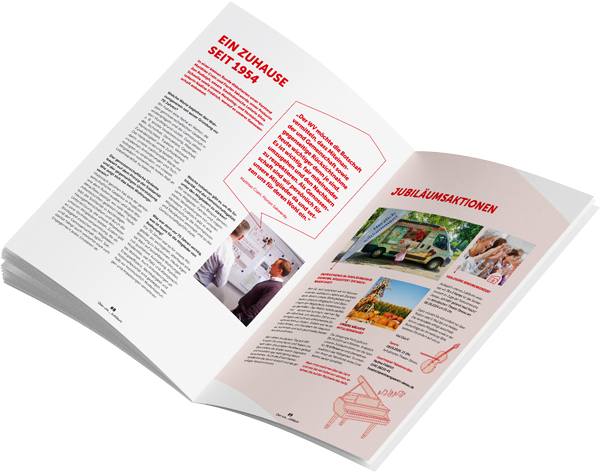 Mieterzeitung aufgeschlagen