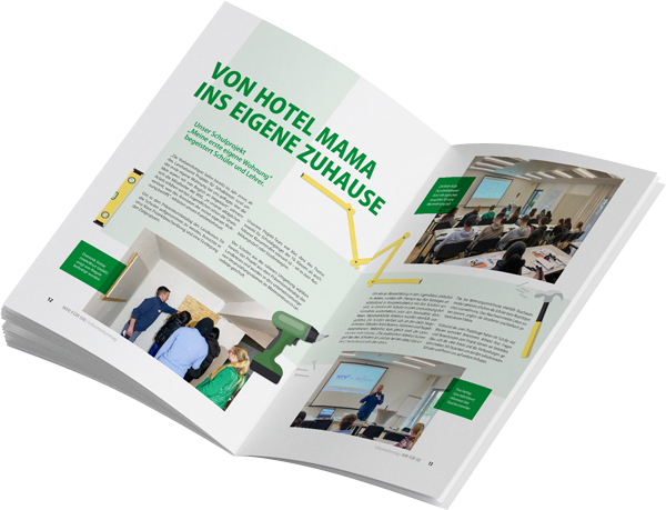 Mieterzeitung aufgeschlagen