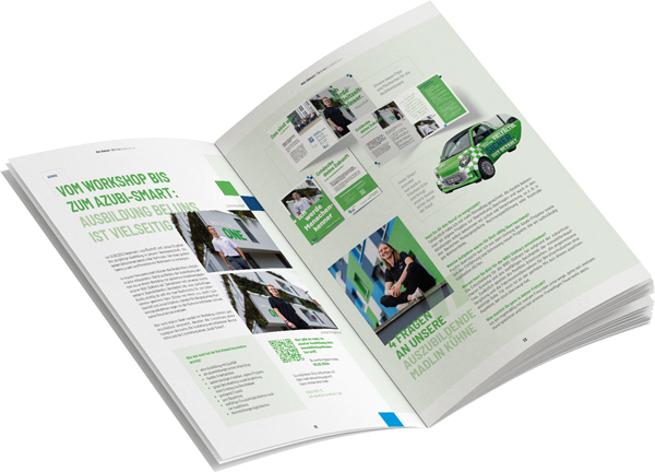 Mieterzeitung aufgeschlagen